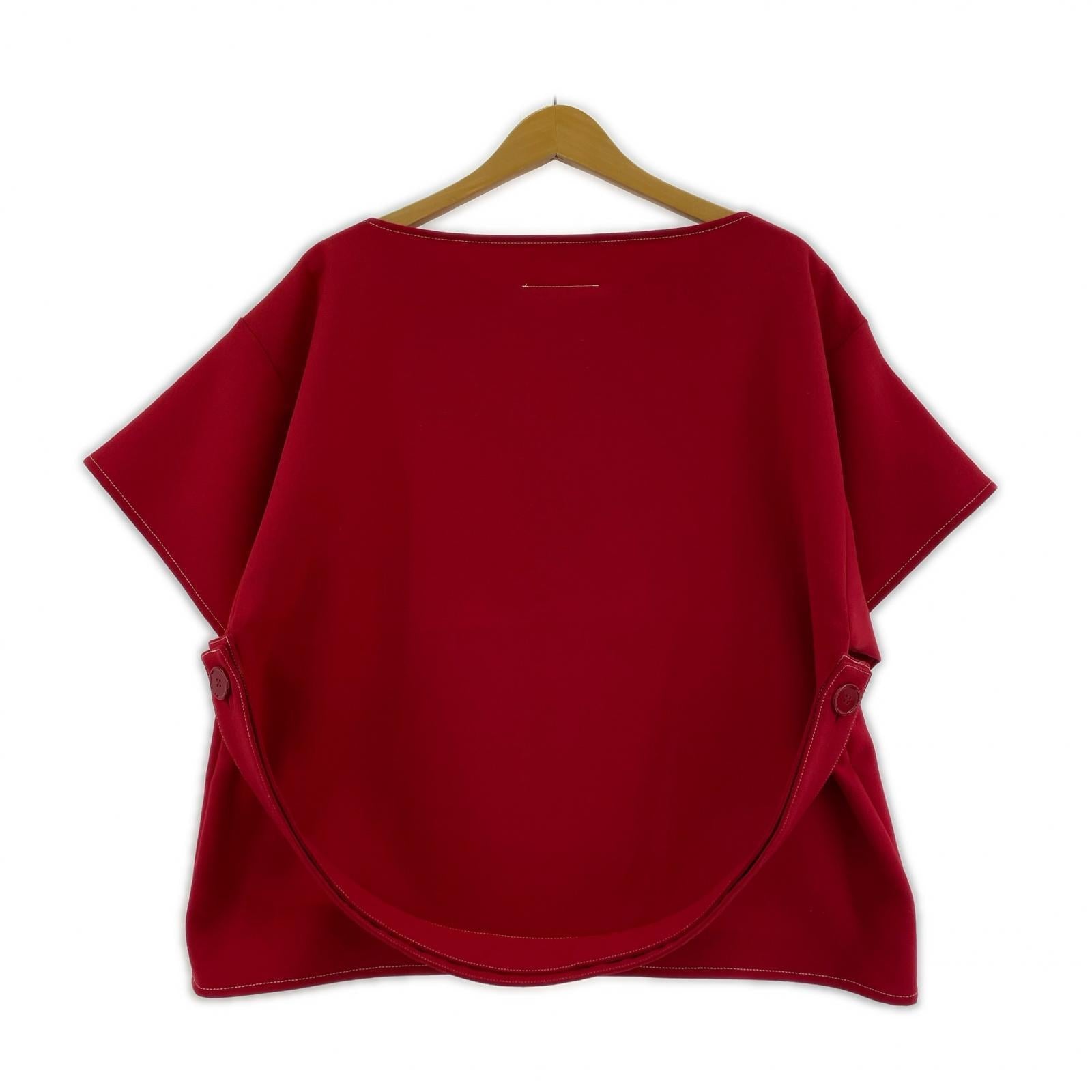 半袖Tシャツ ボートネック プルオーバー レッド (40) 40 レッド