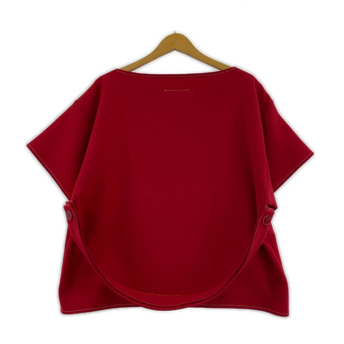 半袖Tシャツ ボートネック プルオーバー レッド (40) 40 レッド