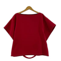 半袖Tシャツ ボートネック プルオーバー レッド (40) 40 レッド
