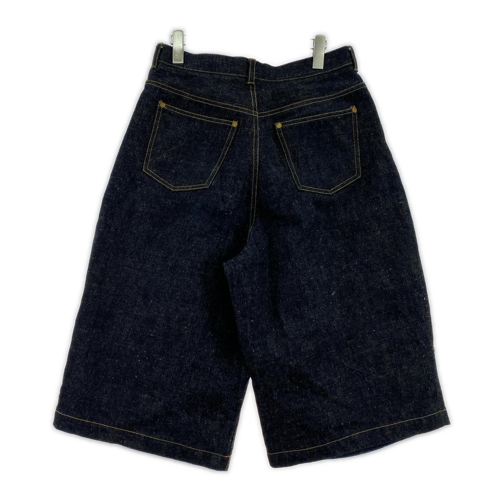 デニムパンツ LES SIX 25AW デニムショーツ 0 インディゴ 0 ブルー