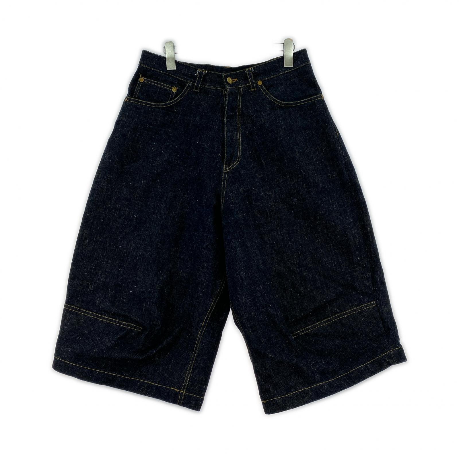 デニムパンツ LES SIX 25AW デニムショーツ 0 インディゴ 0 ブルー