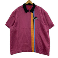 半袖シャツ Satin Zip S/S Work Shirt ピンク ピンク