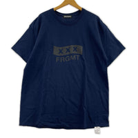 半袖Tシャツ プリントデザイン 紺 LL ネイビー