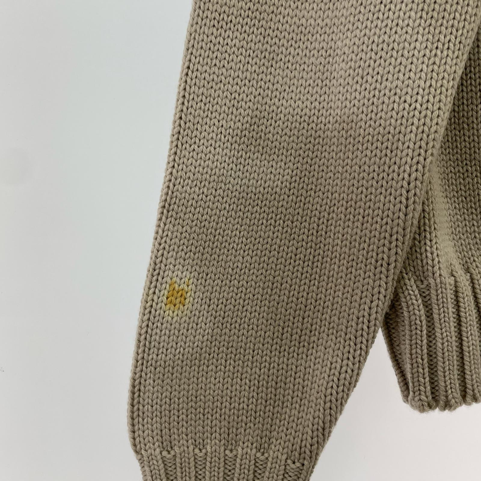 ニット 98AW マッシモオスティ期 Vネックウールニット ベージュ 3 ベージュ