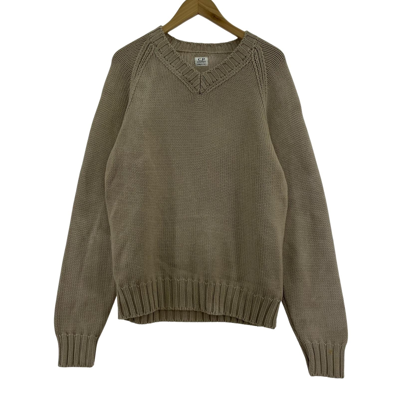 ニット 98AW マッシモオスティ期 Vネックウールニット ベージュ 3 ベージュ