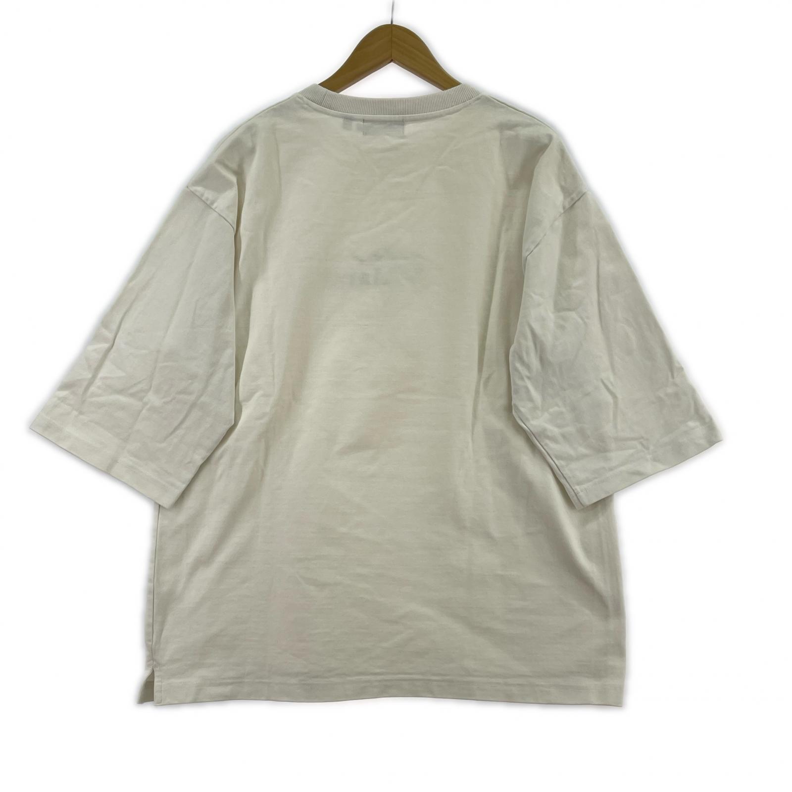 半袖Tシャツ ロゴ刺繍 ホワイト XL ホワイト