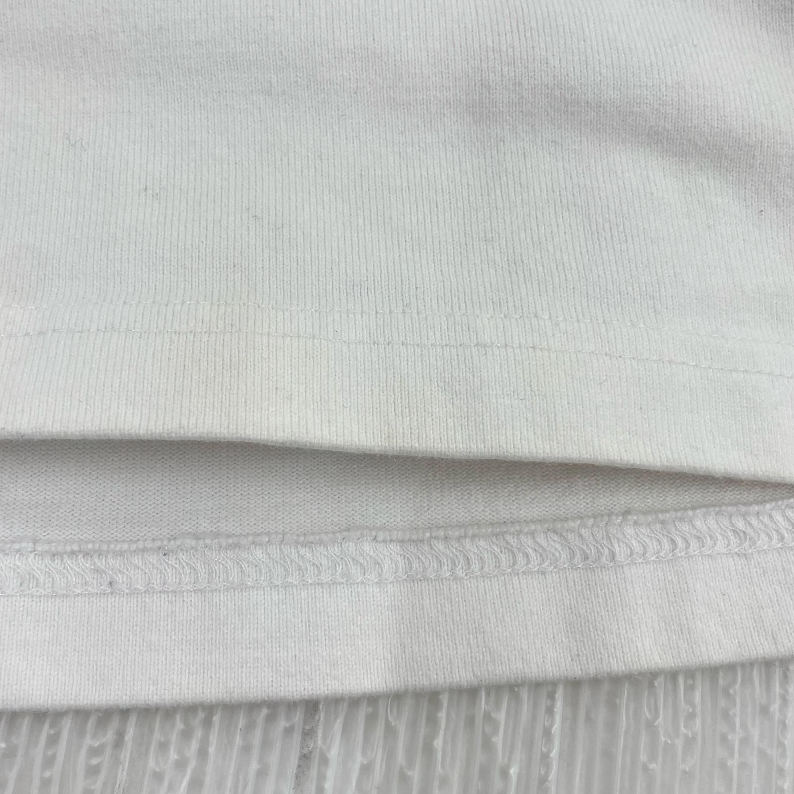 半袖Tシャツ ロゴ刺繍 ホワイト XL ホワイト