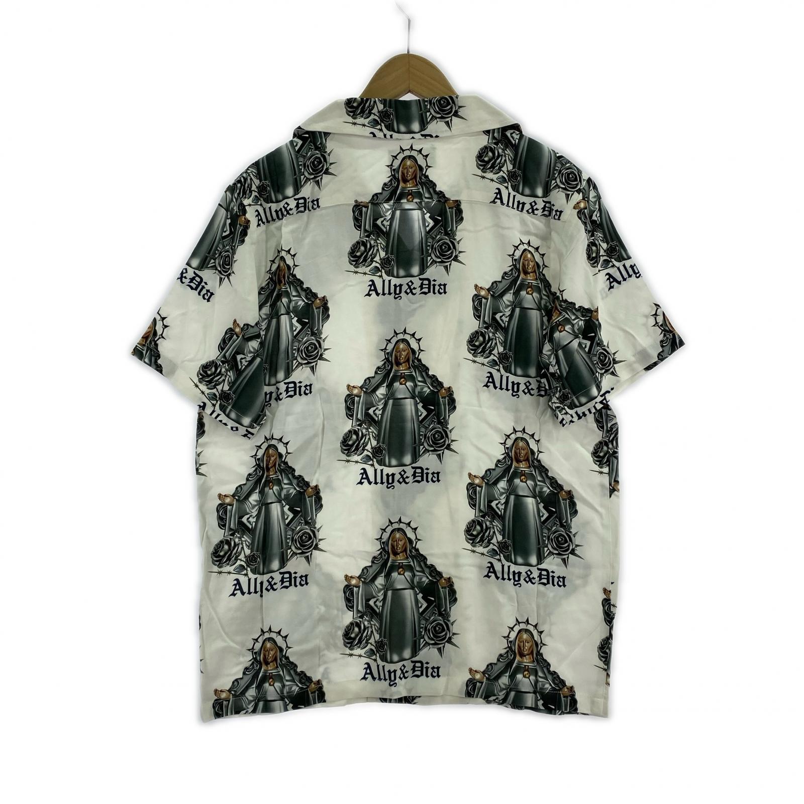 半袖シャツ METAL MARIA 総柄アロハシャツ レーヨン (M) M ホワイト