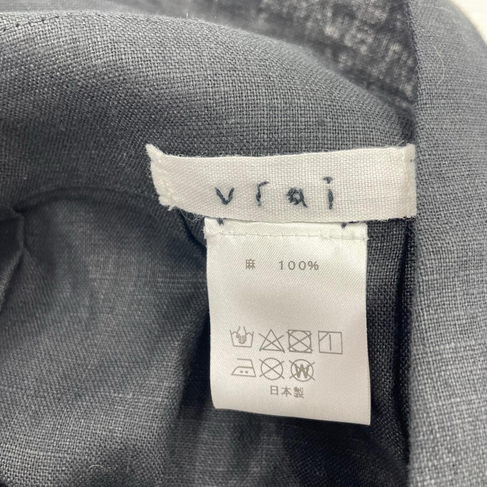 ワンピース vrai リネンジレドレス blk ブラック