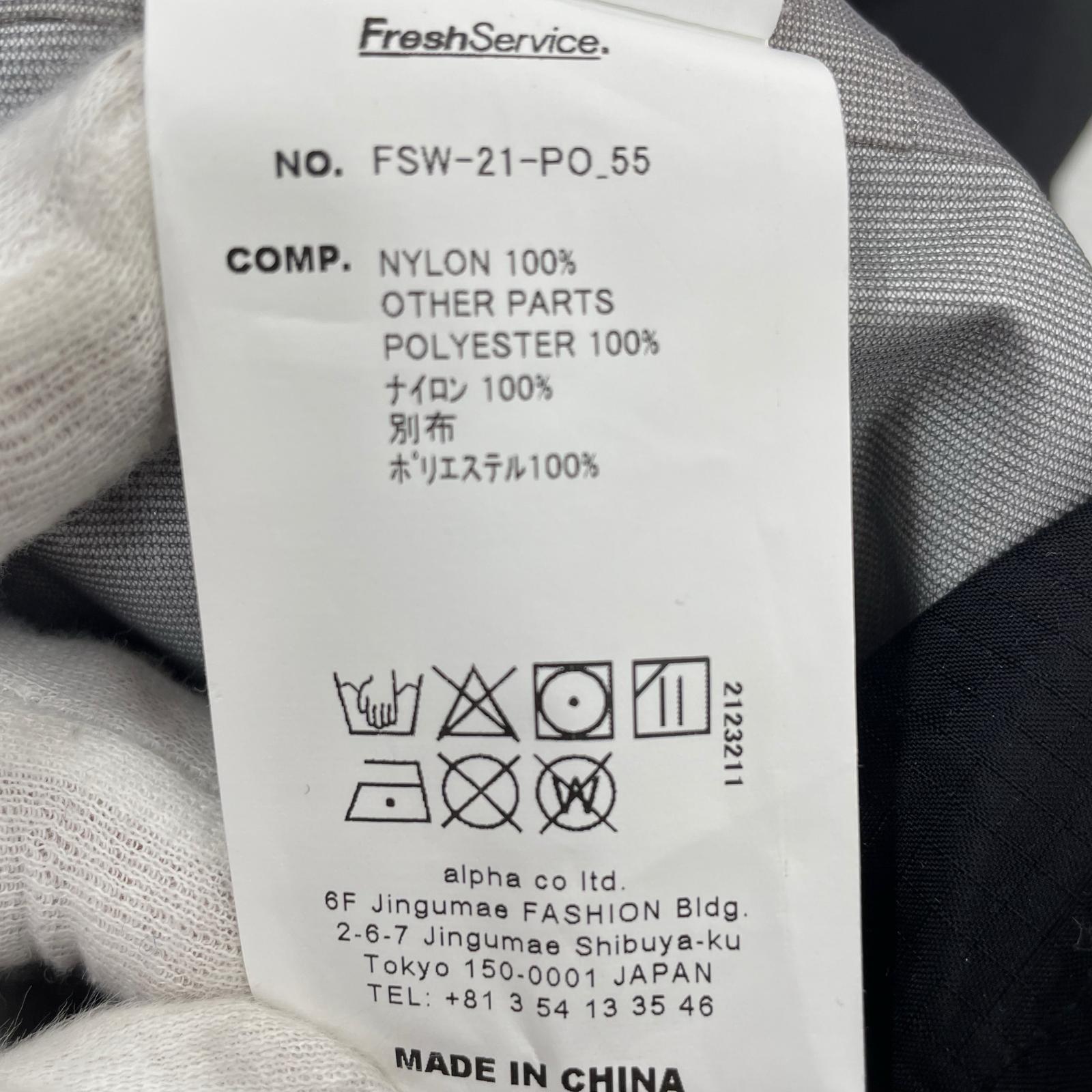 ジャケット NYLON RIP 3LAYER PONCHO F フリー ブラック
