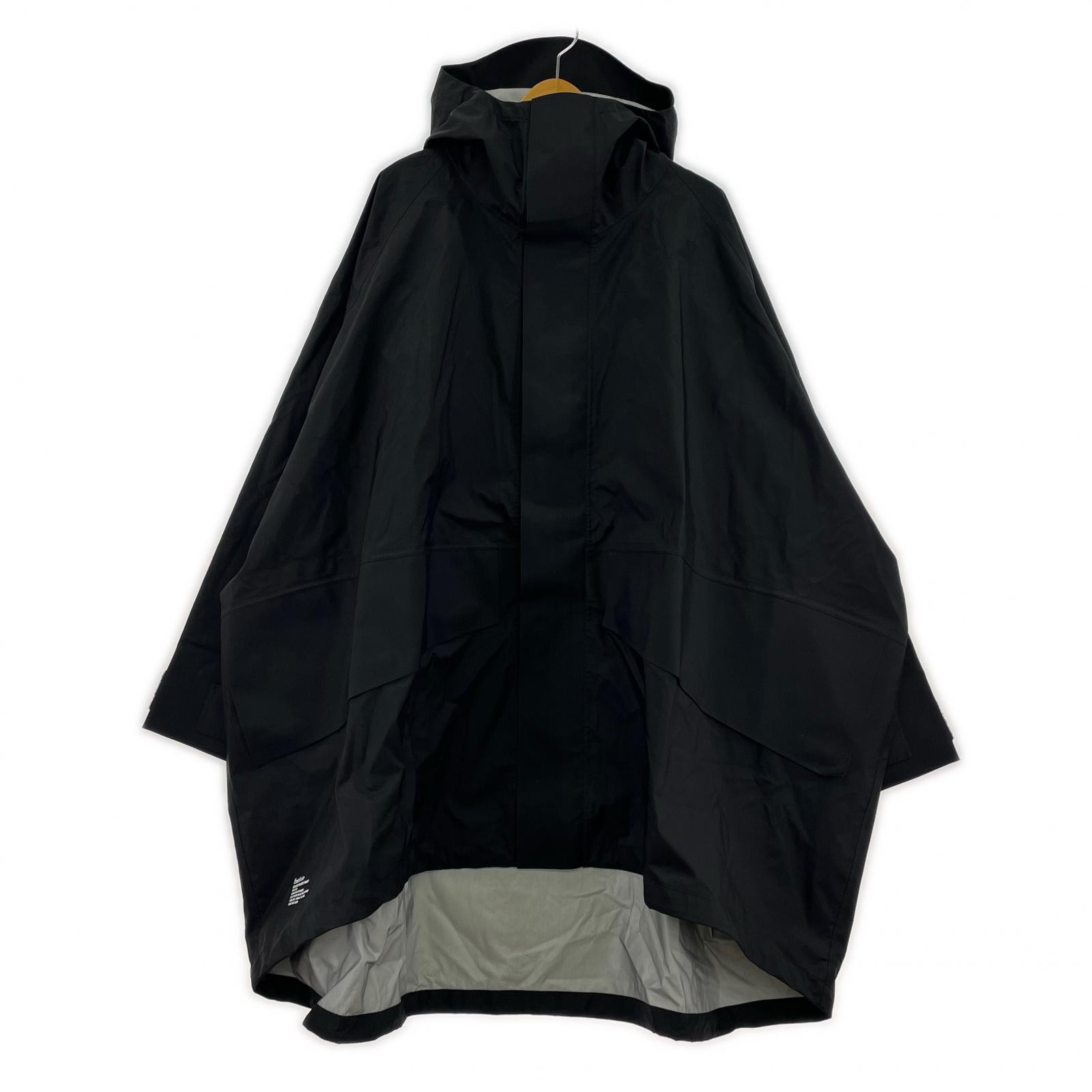 ジャケット NYLON RIP 3LAYER PONCHO F フリー ブラック