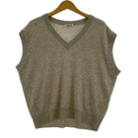 長袖シャツ AURALEE FINE CASHMERE SILK KNIT VEST 3 3 ベージュ
