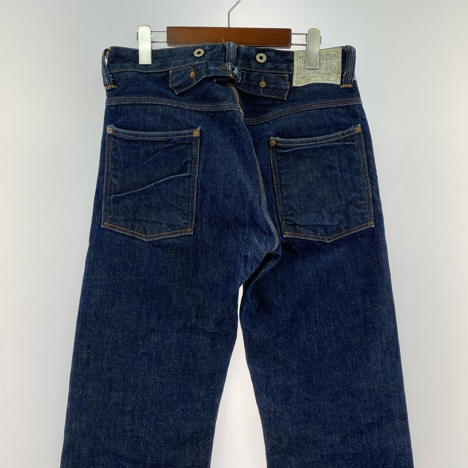 デニムパンツ RRL R96 シンチバック セルビッチデニム 30×36 インディゴ