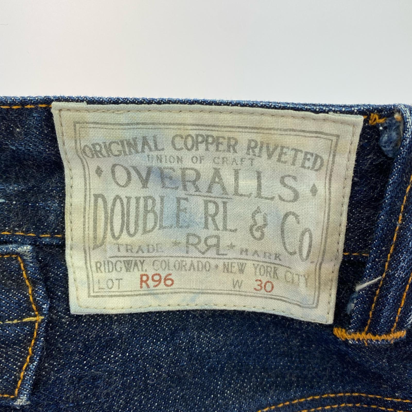 デニムパンツ RRL R96 シンチバック セルビッチデニム 30×36 インディゴ