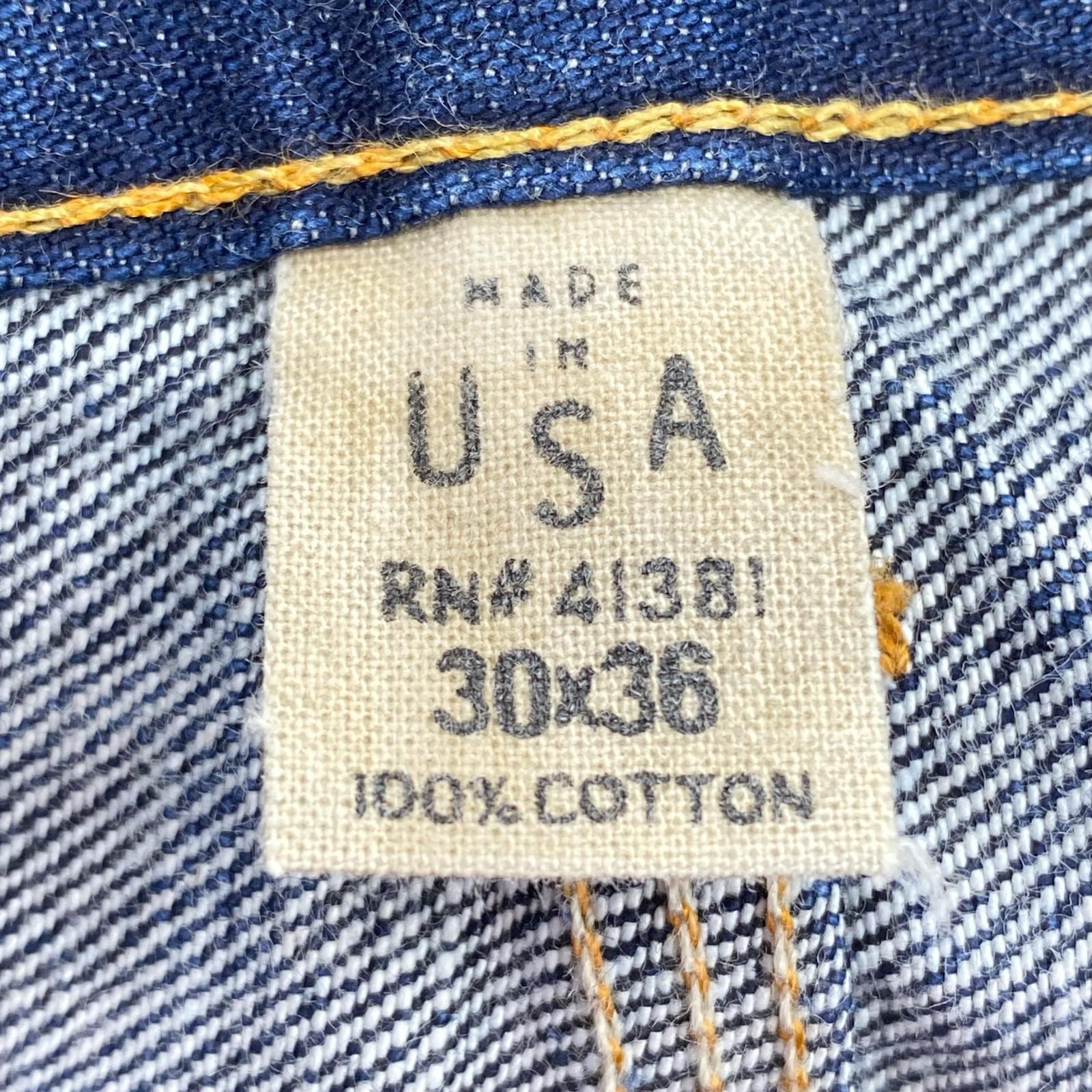 デニムパンツ RRL R96 シンチバック セルビッチデニム 30×36 インディゴ