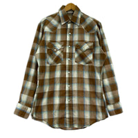 長袖シャツ OLD・VINTAGE 70s頃 KINGS ROAD チェックウエスタンシャツ S マルチカラー