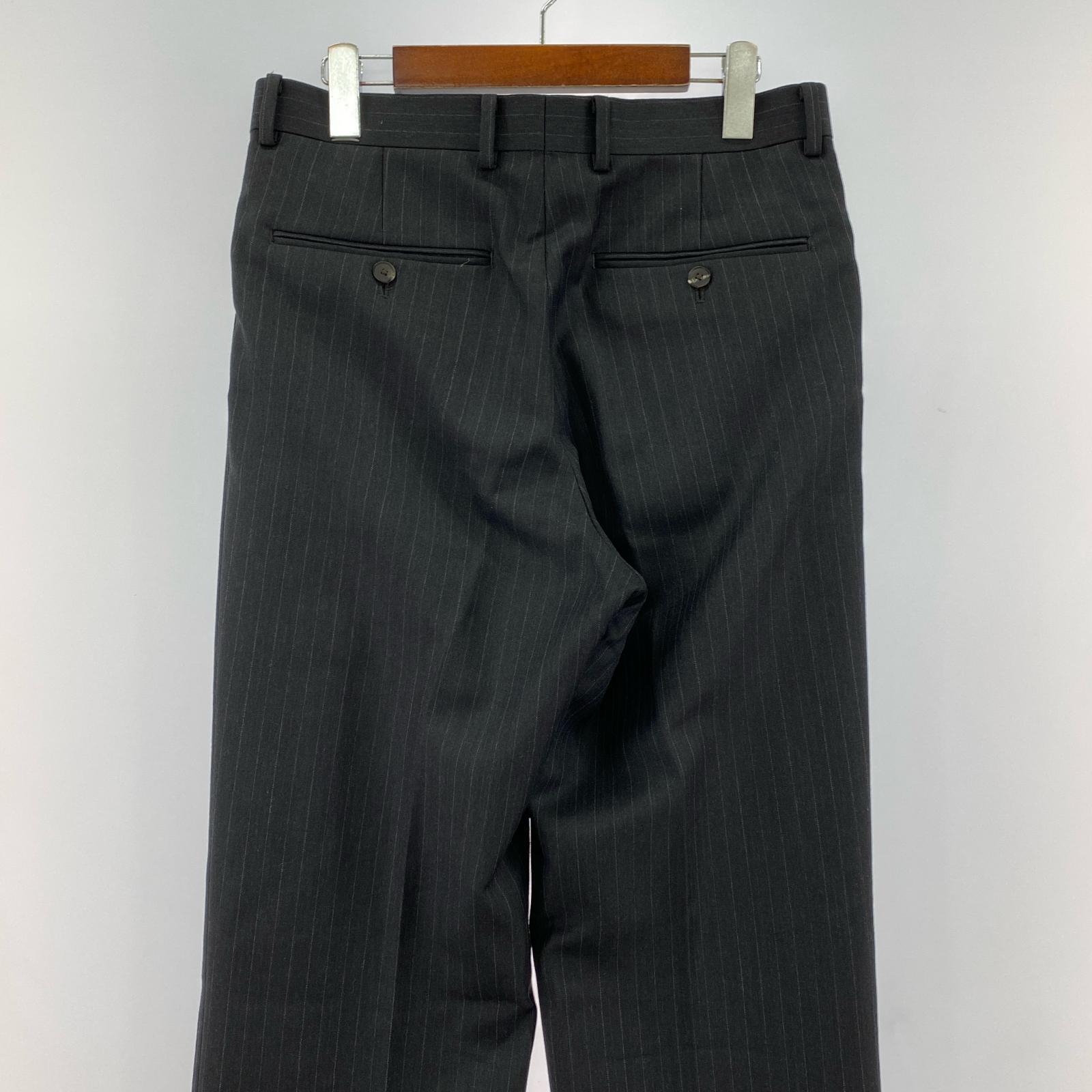 パンツ 25AW BLUEFACED WOOL TWO-TUCK SLACKS 3 3 ブラック