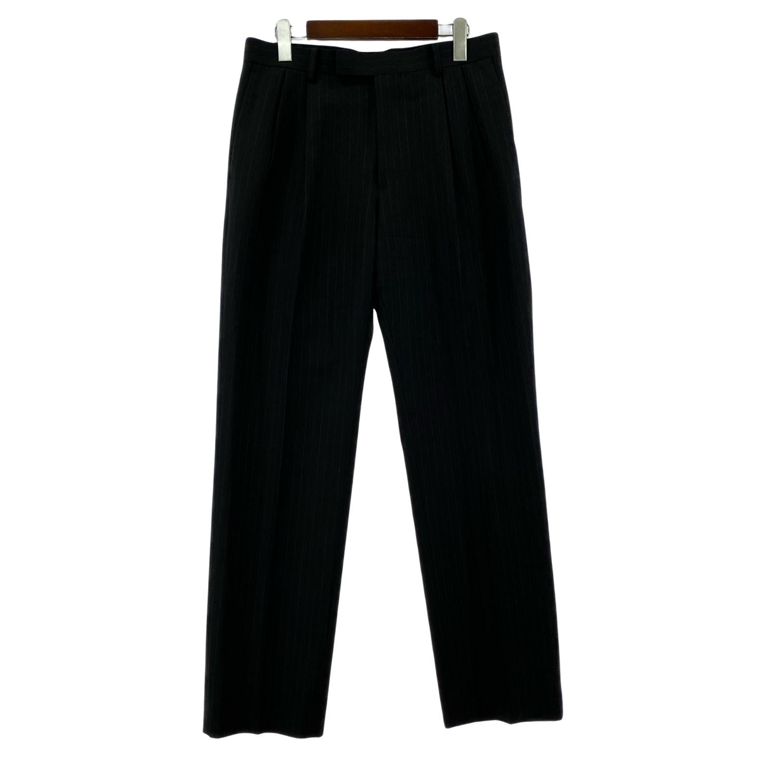 パンツ 25AW BLUEFACED WOOL TWO-TUCK SLACKS 3 3 ブラック
