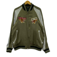 ジャケット glamb Jake Ska JKT クレイジー刺繍スカジャン S オリーブ S