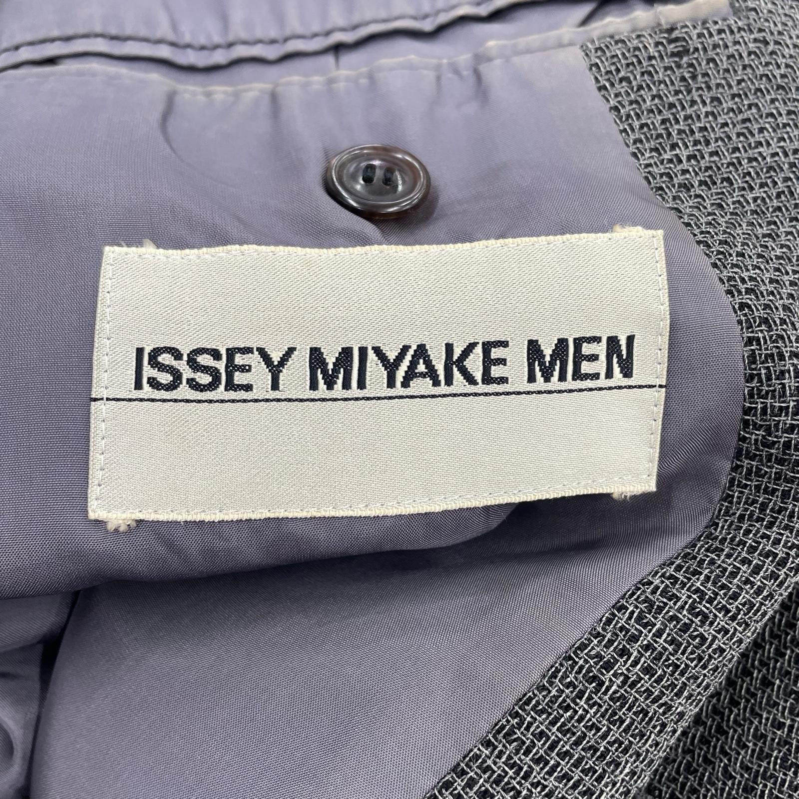 ジャケット ISSEY MIYAKE ウールシングルジャケット M グレー グレー
