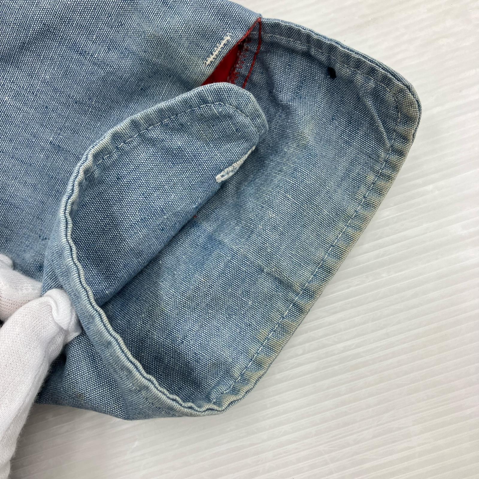 長袖シャツ sears Fieldmaster 裏キルティングシャツ (4XL) ブルー