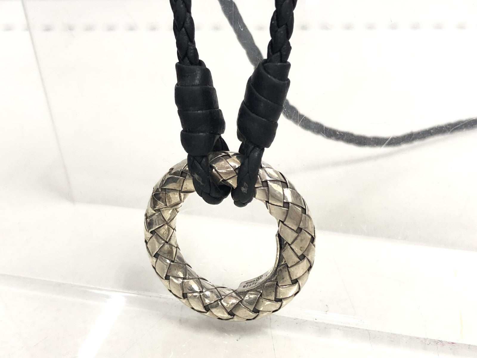 Bottega Veneta S925 イントレチャートサークル ネックレス