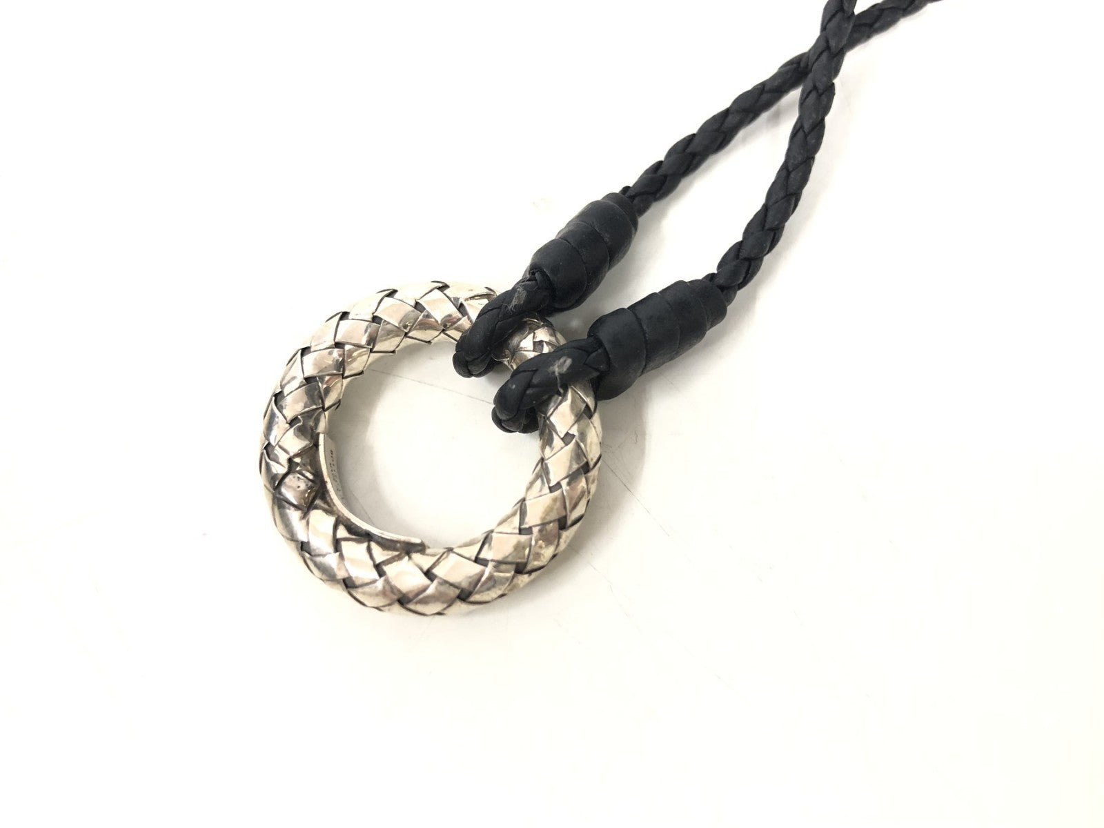 Bottega Veneta S925 イントレチャートサークル ネックレス