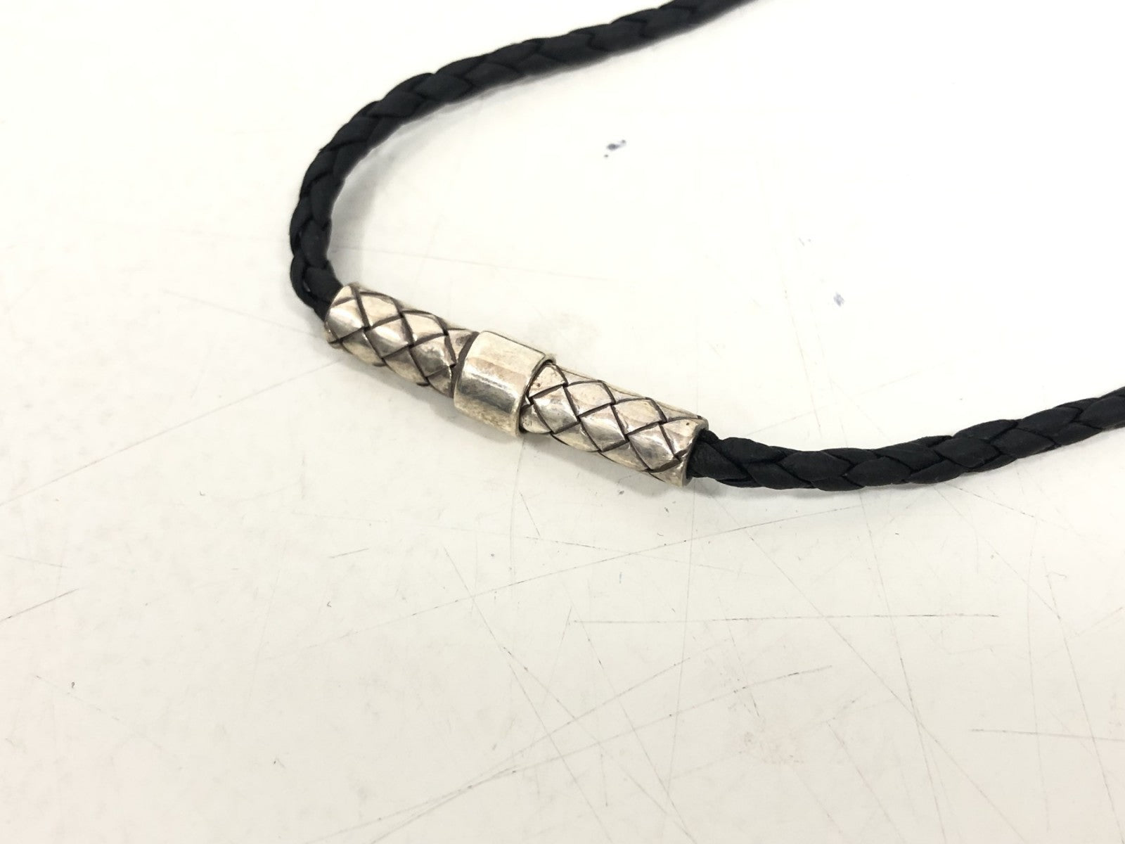 Bottega Veneta S925 イントレチャートサークル ネックレス