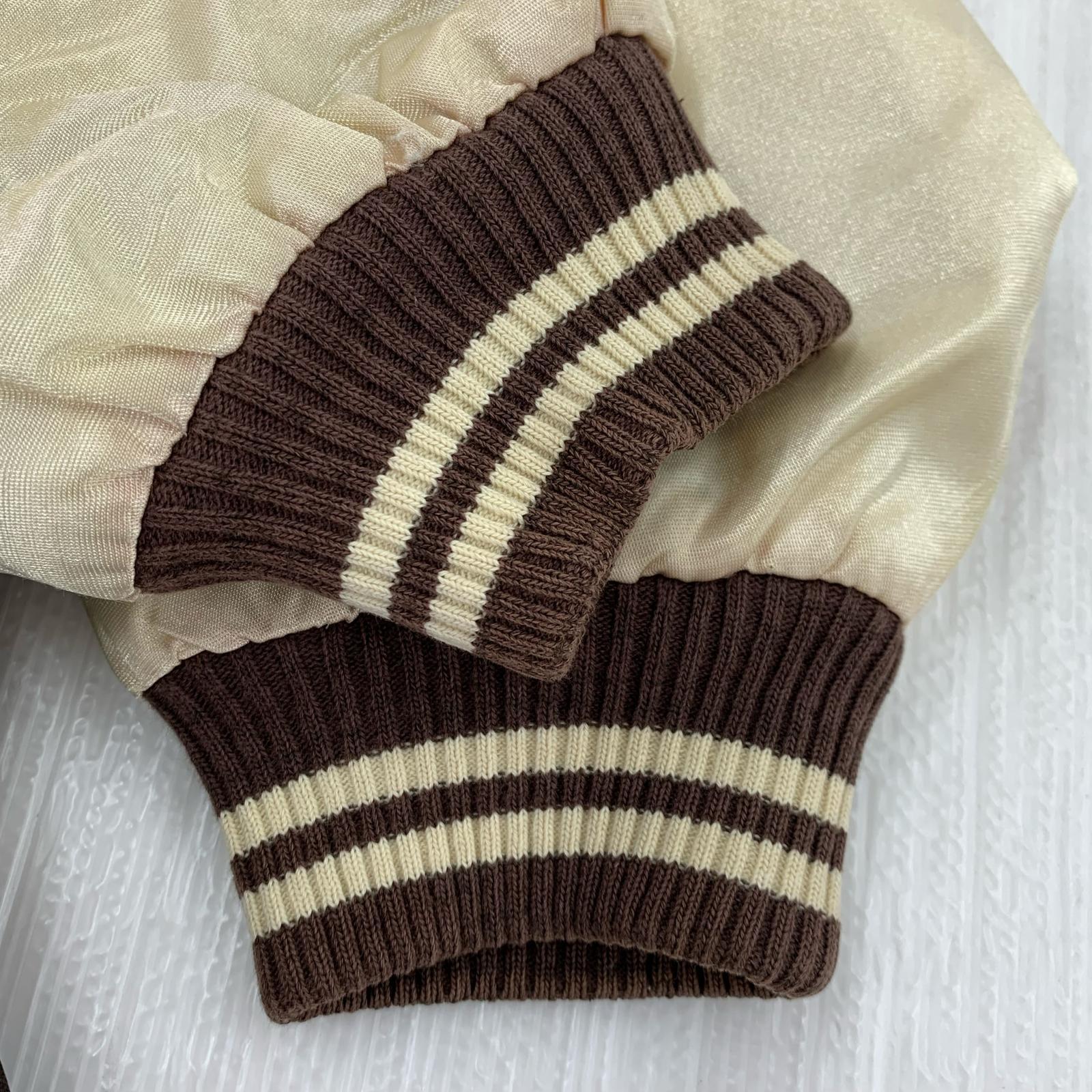 ブルゾン Captain Santa 刺繍スタジャン (L) L ブラウン