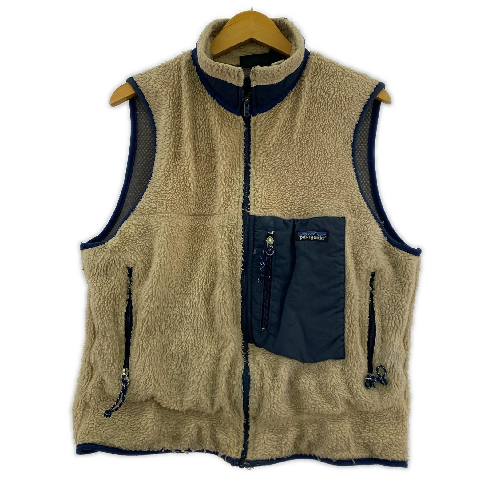 長袖シャツ patagonia USA製 99年製 レトロXベスト (S) M ベージュ