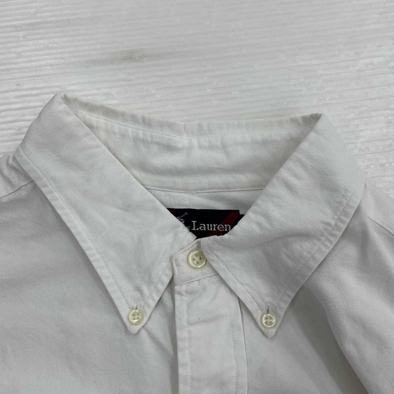 長袖シャツ POLO RALPH LAUREN 90s BIG SHIRT 白 (XL) ホワイト