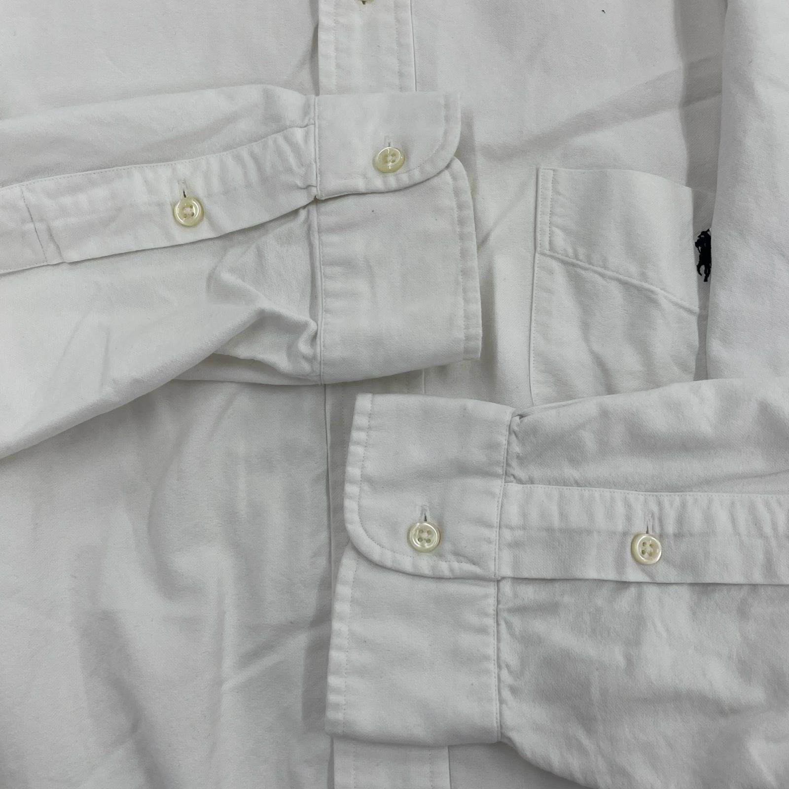 長袖シャツ POLO RALPH LAUREN 90s BIG SHIRT 白 (XL) ホワイト