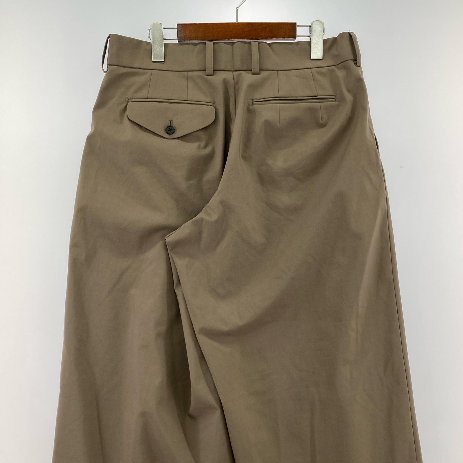 パンツ 25AW 3レイヤーワイドパンツ 2 2 ブラウン