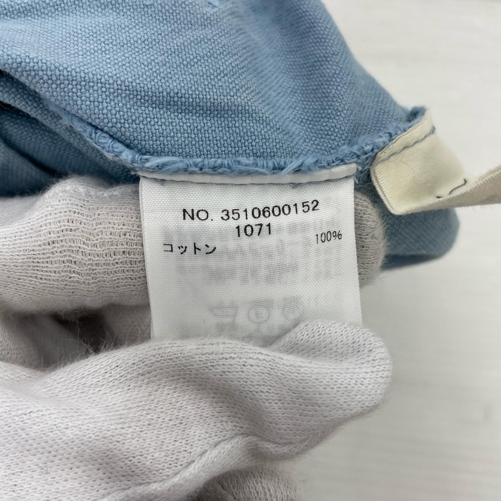 パンツ オーガニックコットンキャンバスパンツ ブルー