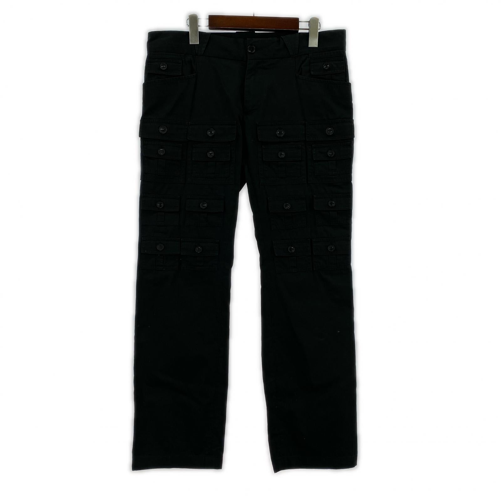 パンツ 08ss Many Pockets Trousers BLK W36 48 ブラック