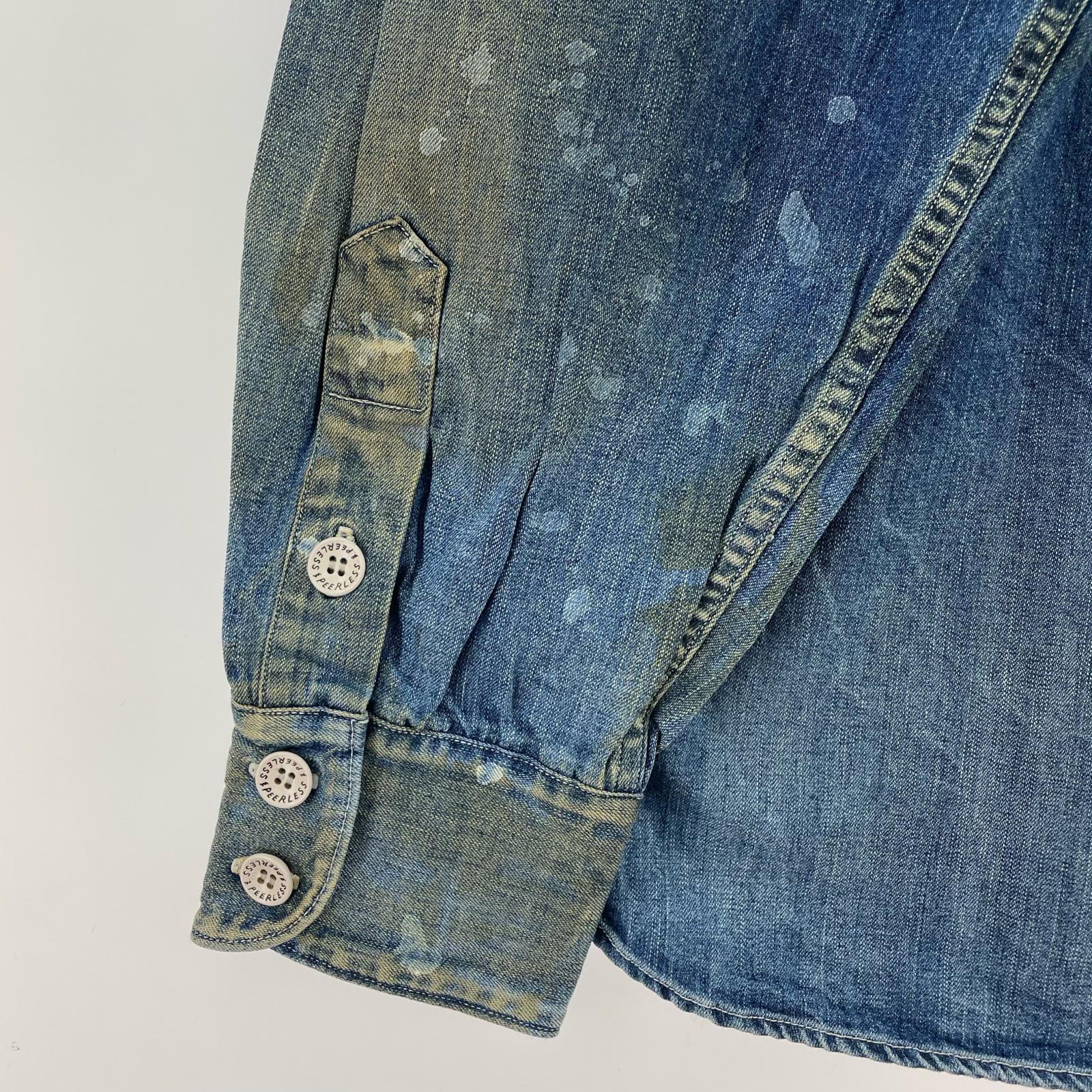 長袖シャツ ALPHA P.O. SHIRT L/S DRY DENIM 3 ネイビー