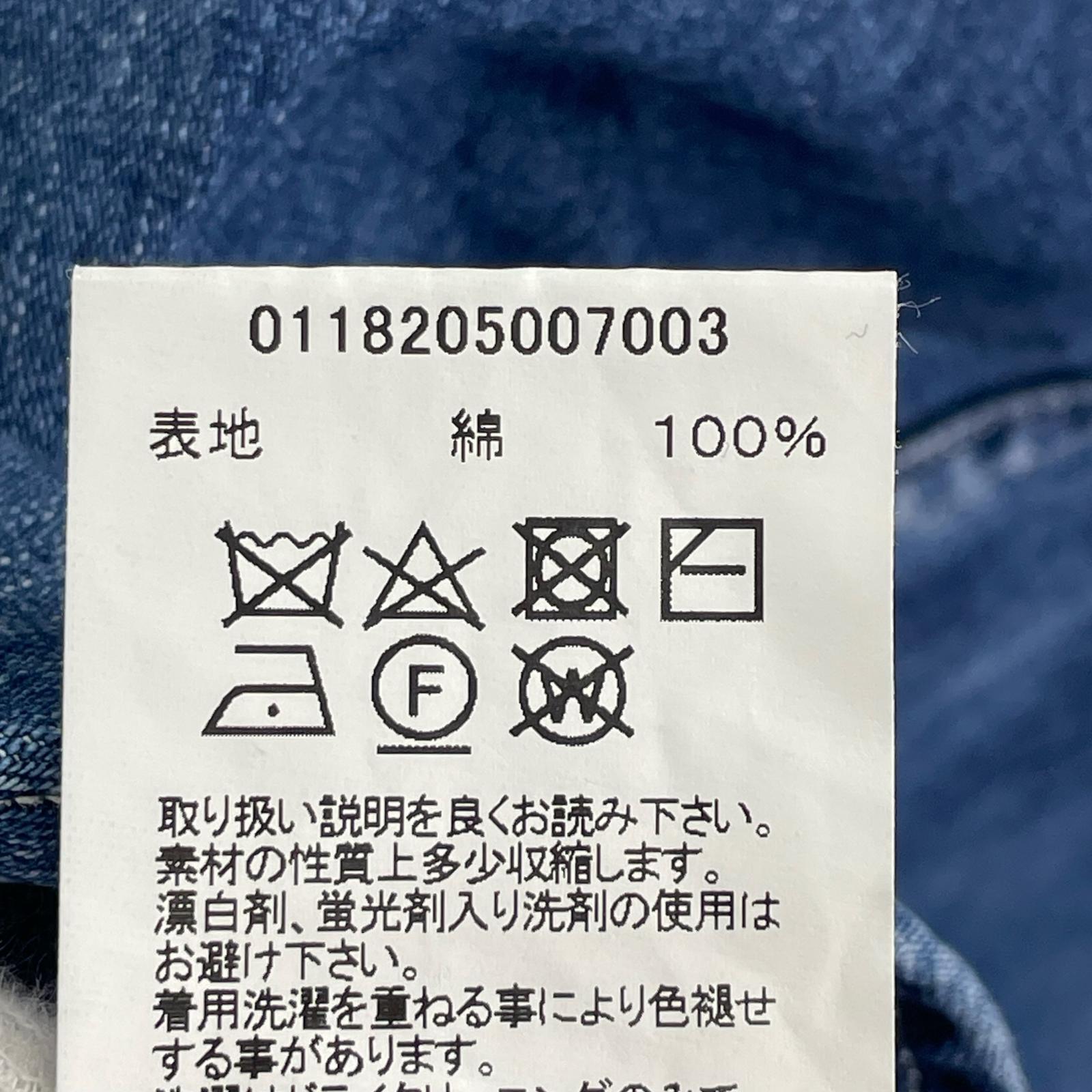 長袖シャツ ALPHA P.O. SHIRT L/S DRY DENIM 3 ネイビー