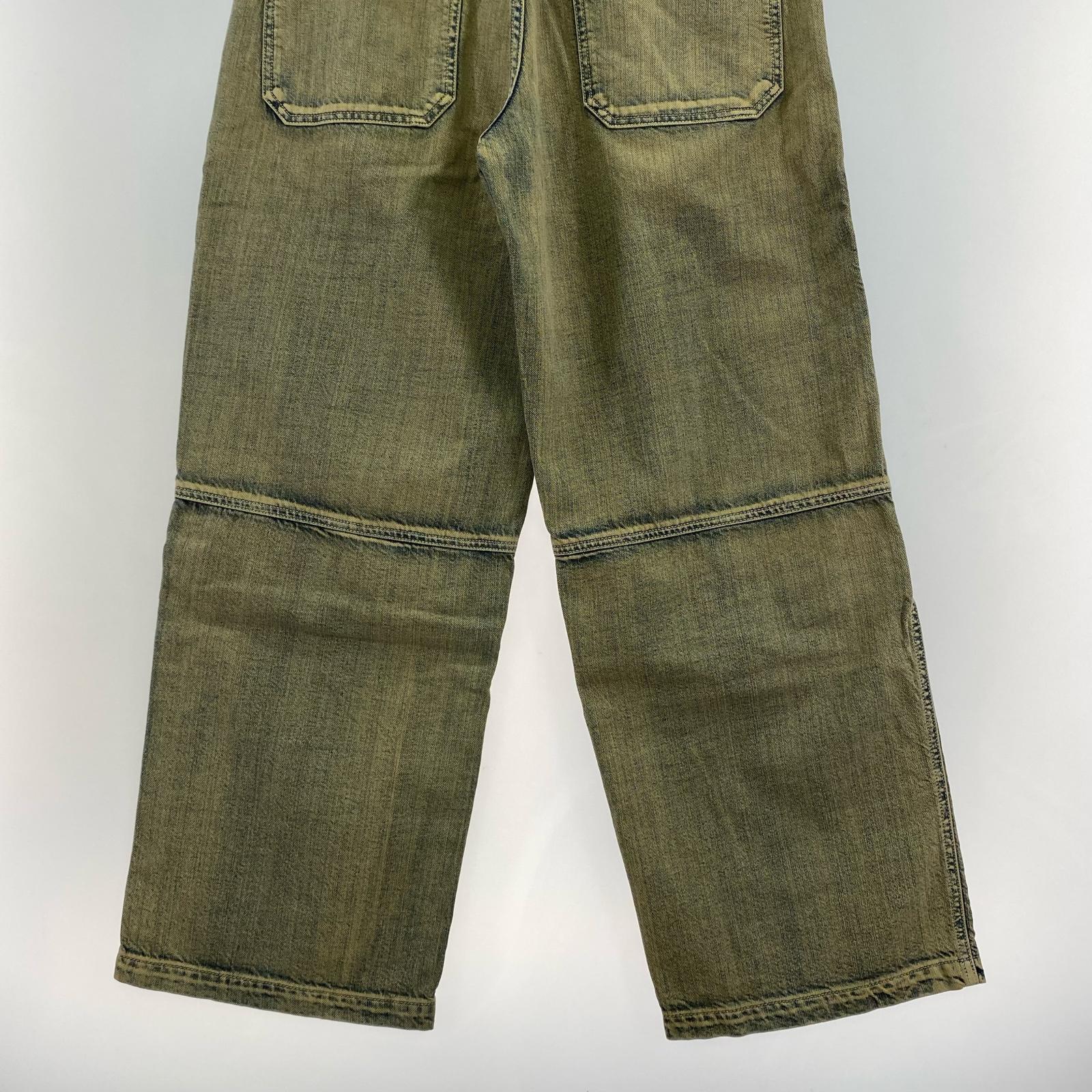 デニムパンツ D-SHIFT A17295 Relaxed Jeans ニーポケット 30 ブルー