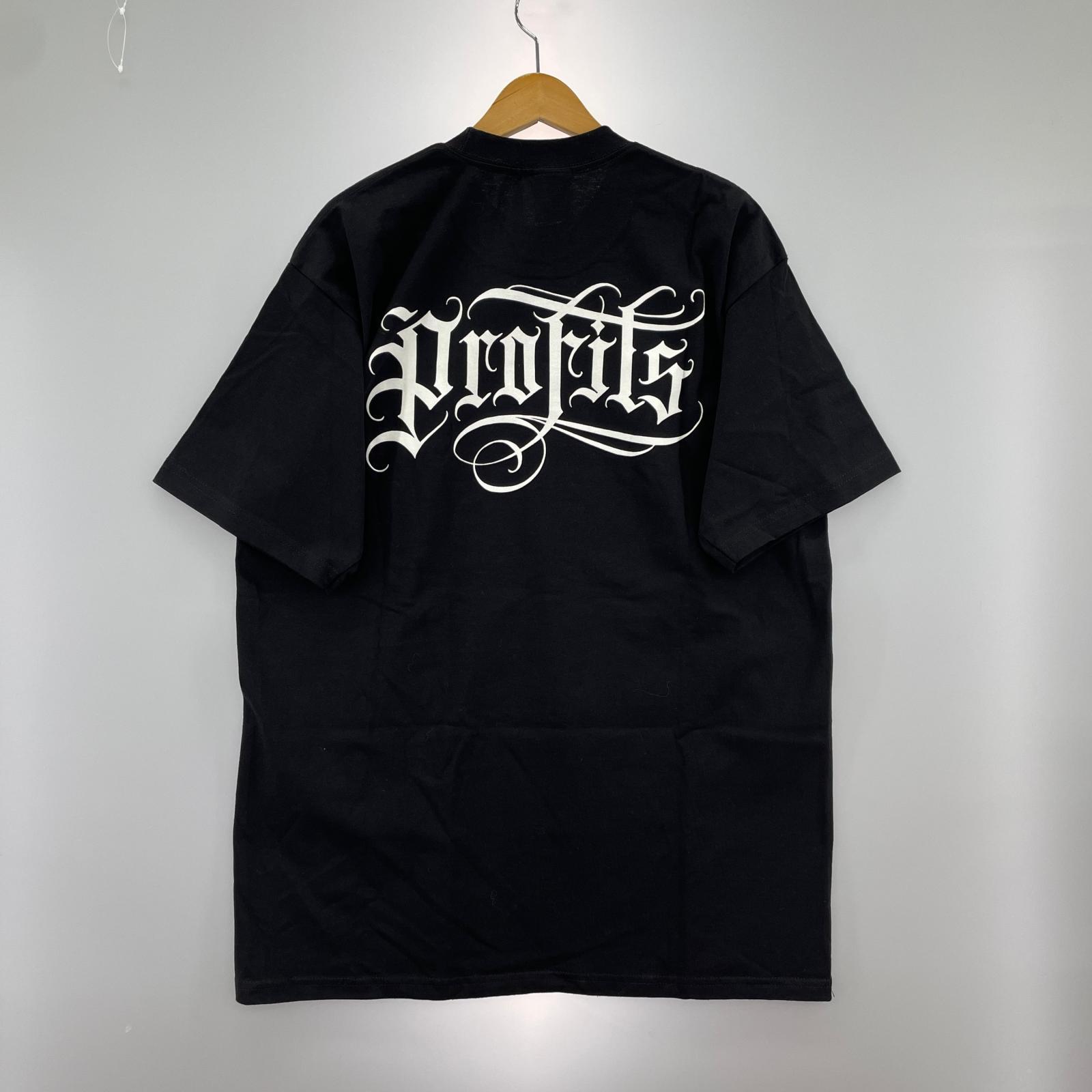 半袖Tシャツ THE PROFITS S/S print Tee XL 黒 LL ブラック