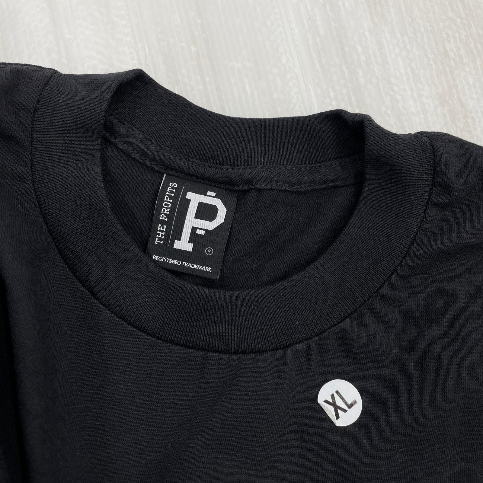 半袖Tシャツ THE PROFITS S/S print Tee XL 黒 LL ブラック
