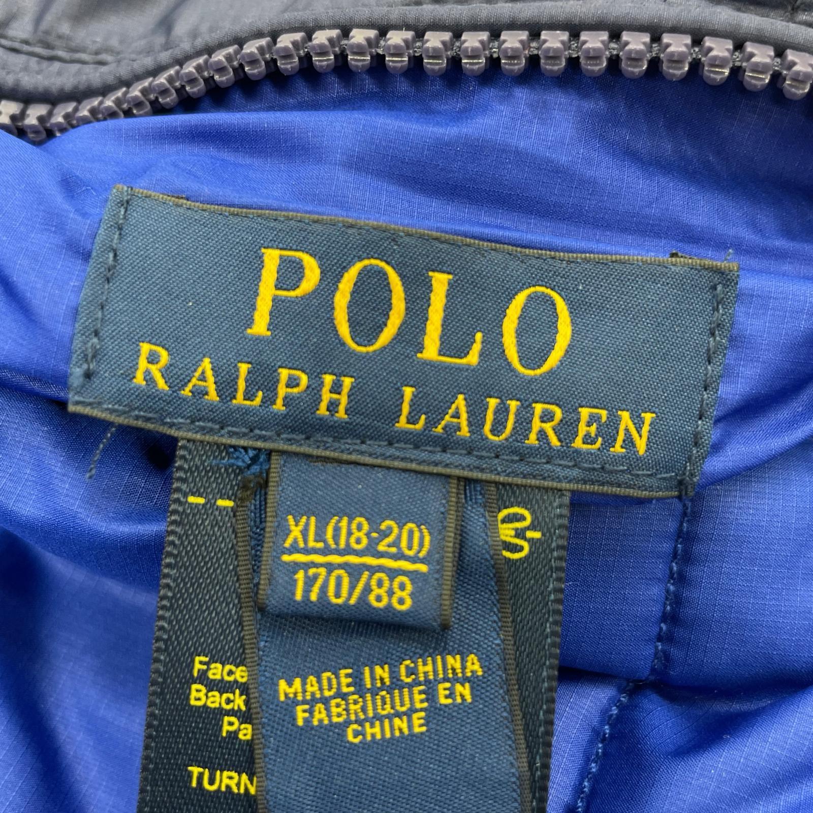 ダウンベスト ブルー ビッグポニー XL