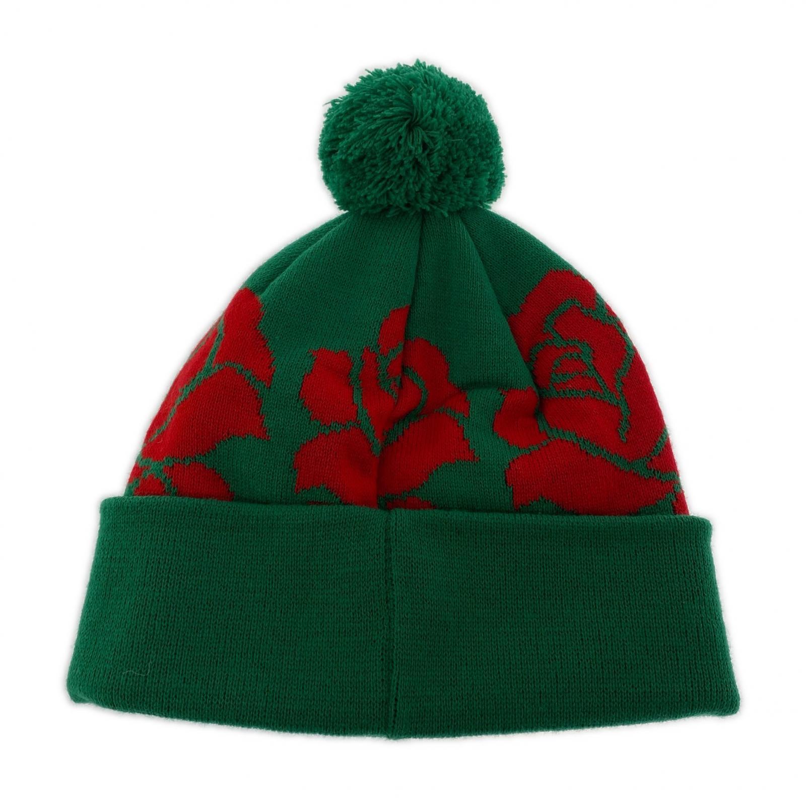 ハット rose beanie グリーン