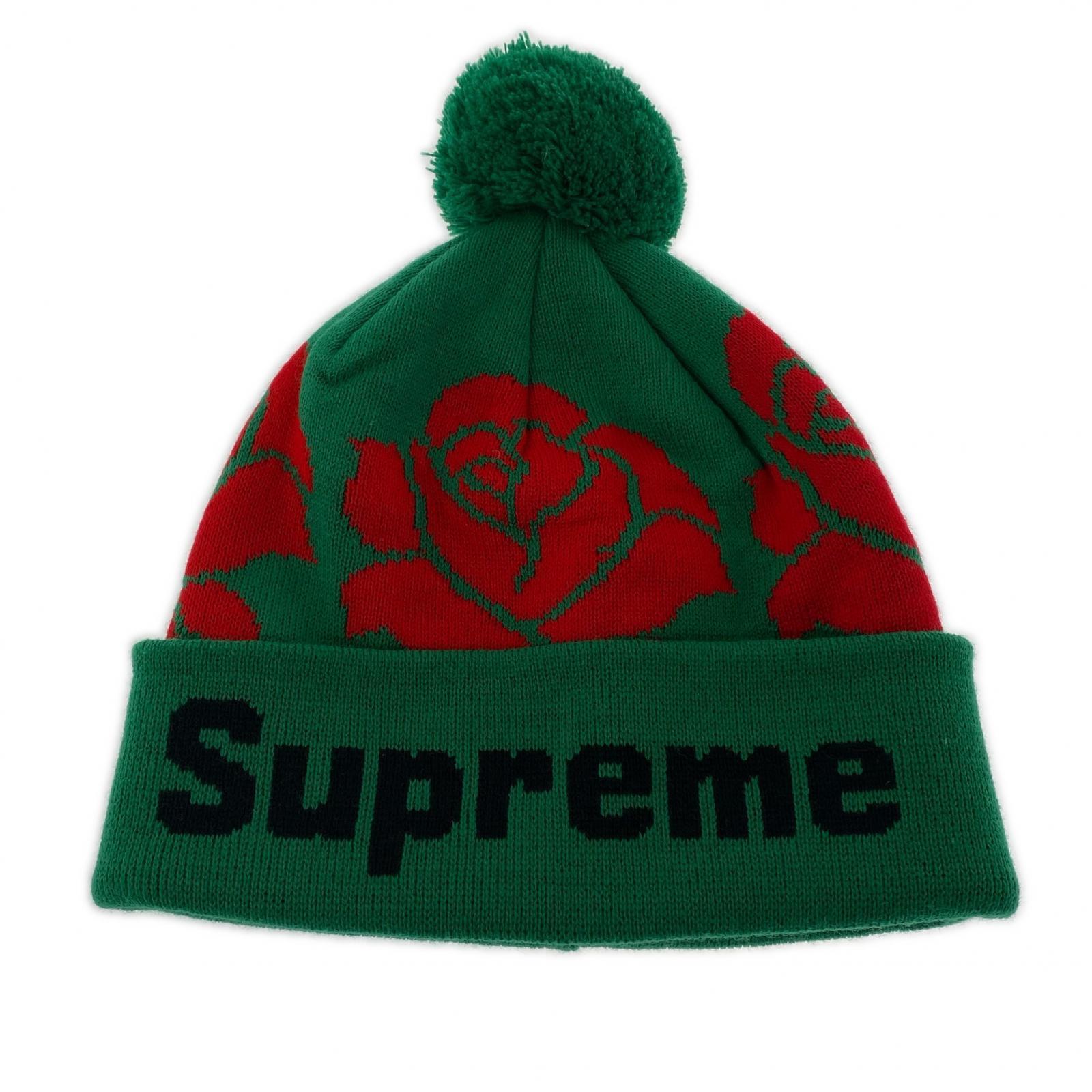 ハット rose beanie グリーン