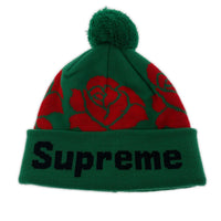 ハット rose beanie グリーン