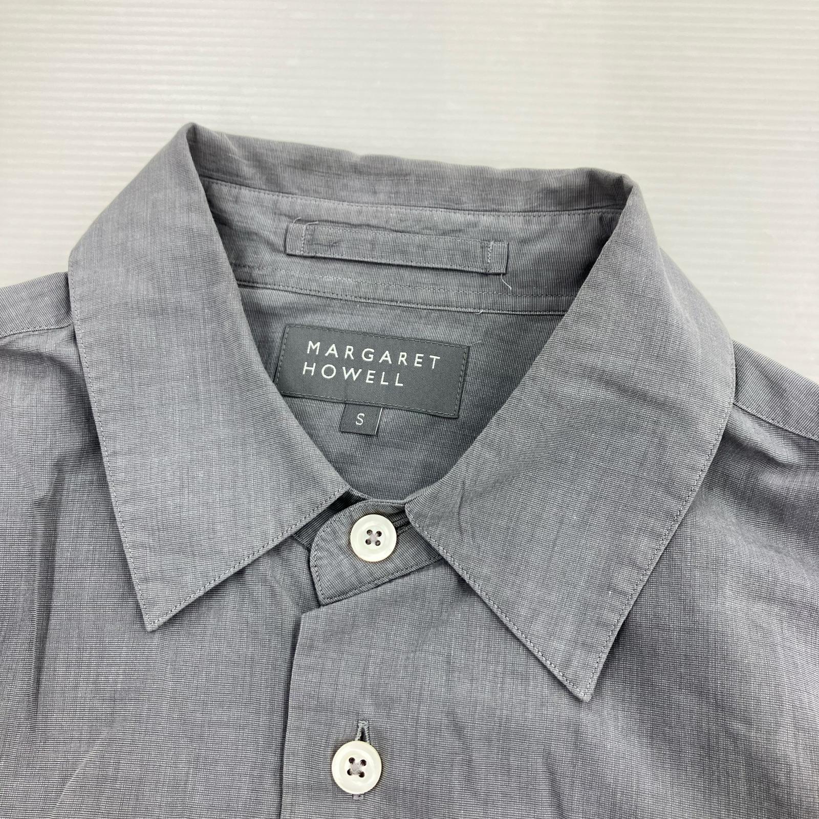 長袖シャツ COTTON SILK END ON END グレー (S) S グレー