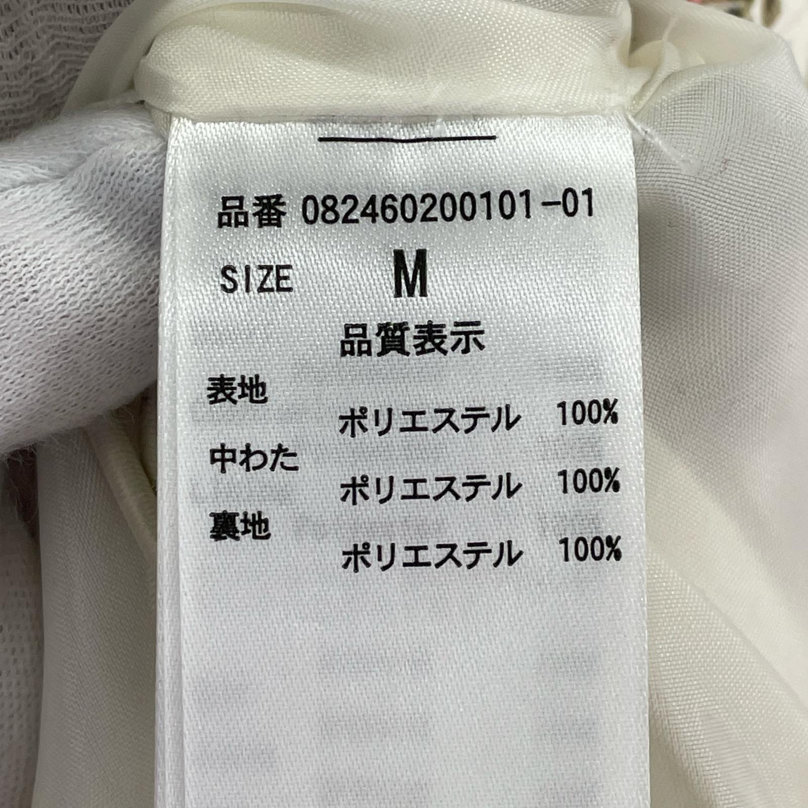 ジャケット 花柄ショートダウンジャケット (M) M ホワイト