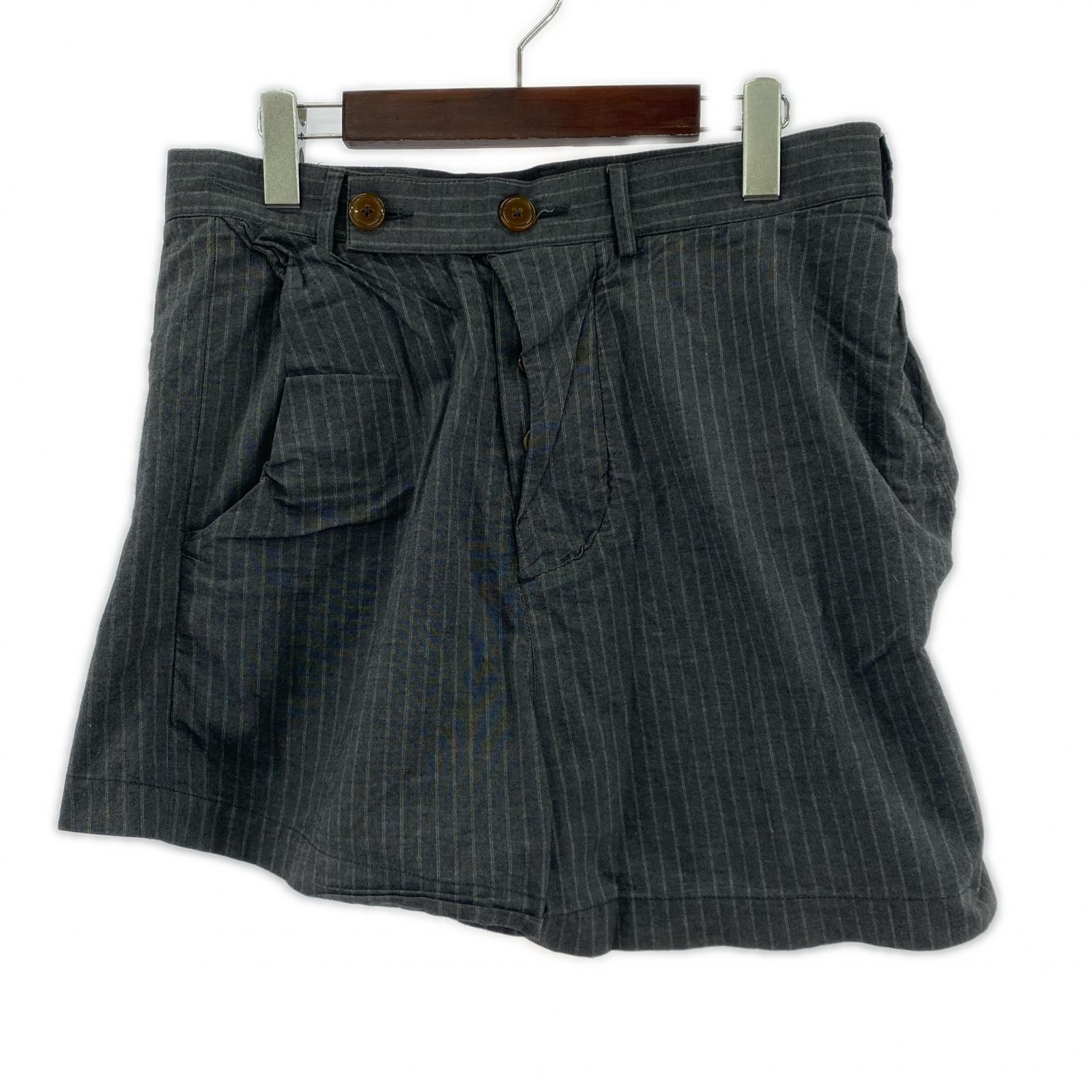 ショートパンツ ストライプショーツ GRY 46 グレー