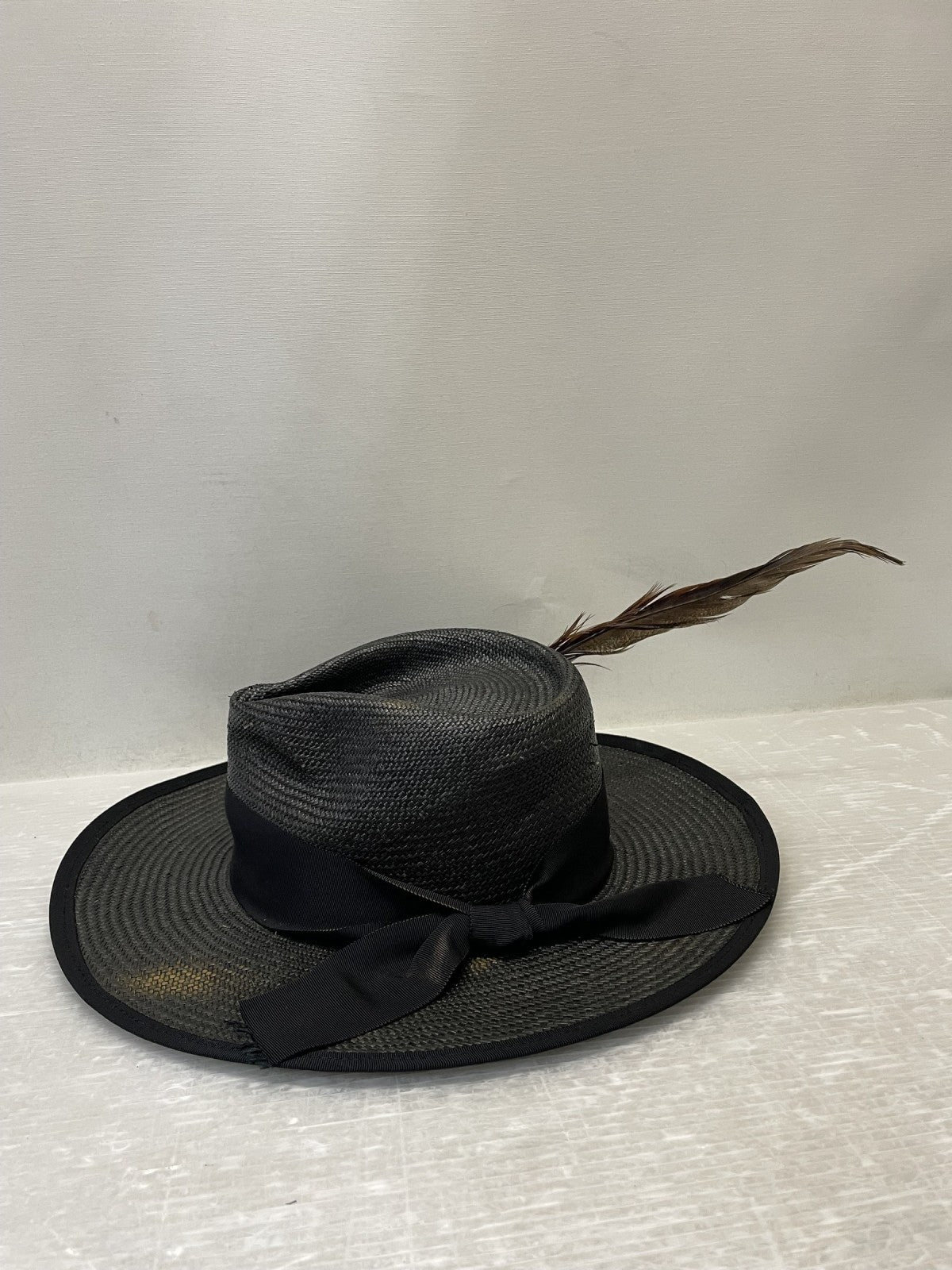 ハット GLAD HAND LUV LETTER PANAMA HAT ヴィンテージ加工 ブラック
