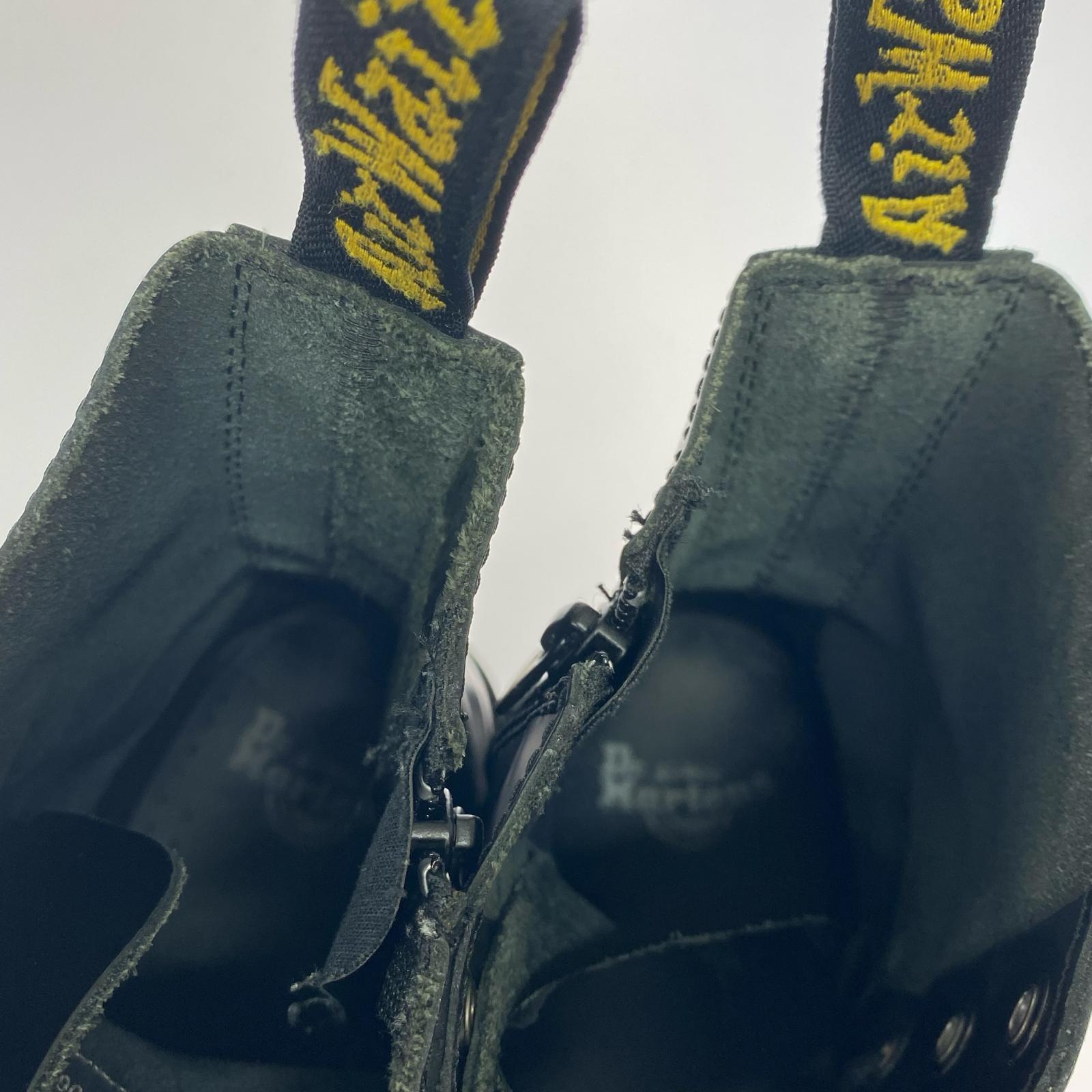 ブーツ Yohji Yamamoto 10ホール ネジレブーツ UK10 ブラック