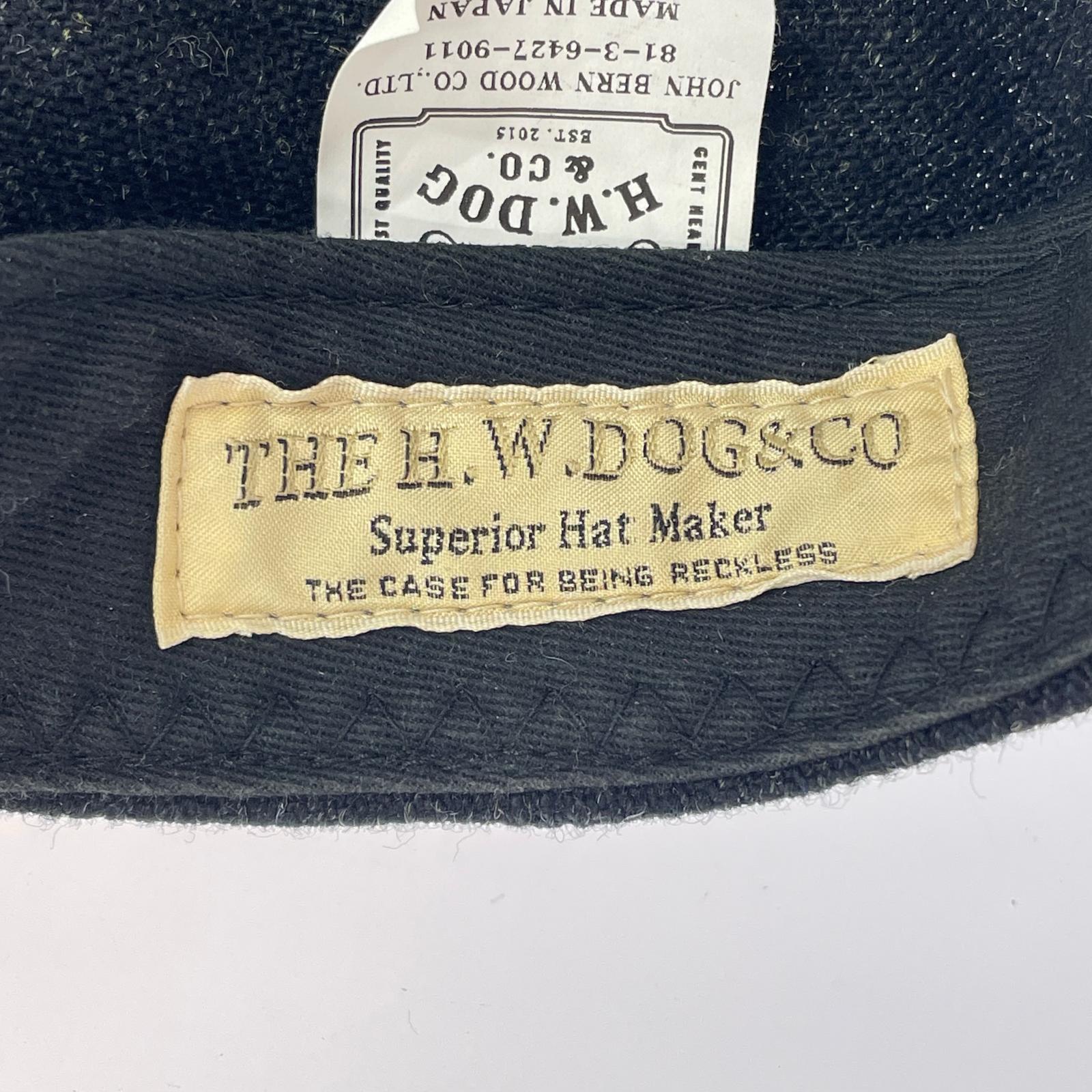 キャップ THE H.W.DOG&CO. APPLIQUE BB CAP ブラック